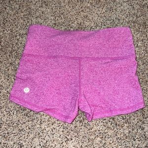 Lululemon Purple Spandex Shorts